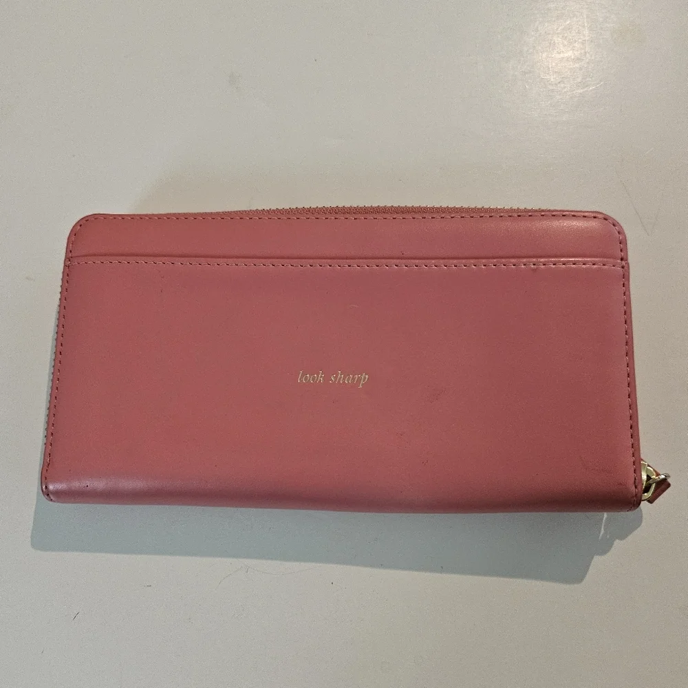 Kate Spade pink hedgehog zippy wallet EUC - Picture 2 of 15